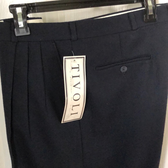 Men’s wool blend navy dress slacks - New - Picture 2 of 4